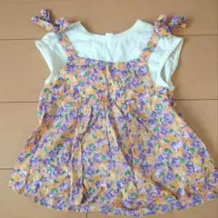 aprers les cours 花柄チュニックTシャツ 120cm