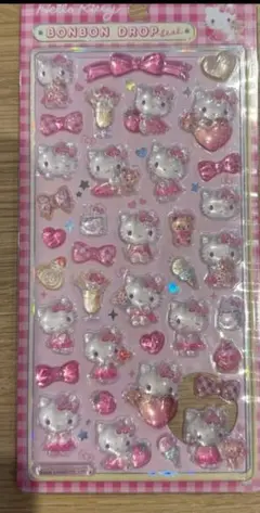 ボンボンドロップ シール ハローキティ ピンク