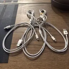 ホワイト Lightningケーブル 5本セット