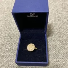 Swarovski ゴールド ストーンリング
