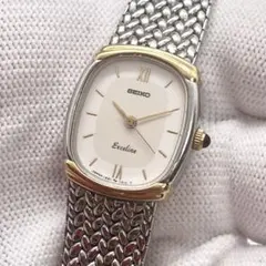 稼働】SEIKO クレドール シルバー ヴィンテージ レディース腕時計
