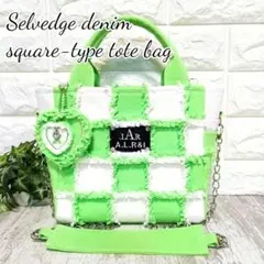 リメイクデニム☆フリンジトートバッグ＋ショルダーセット - メルカリ