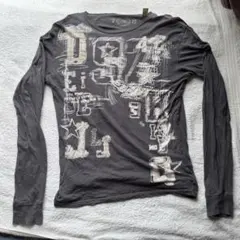 【DIESEL】 グレーロンT ボロ y2k ギャル グランジ