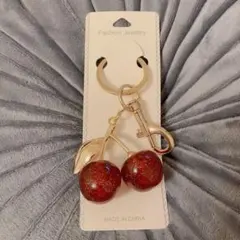 チェリー さくらんぼ キーホルダー チャーム バッグ コーチ 赤 レッド