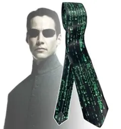 「マトリックス/キアヌ・リーブス　マトリックス・コード　ネクタイ」jo-db