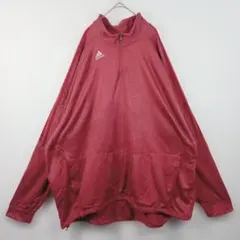 adidas アディダス ハーフジップ ジャージ トラックジャケット 3XL 赤