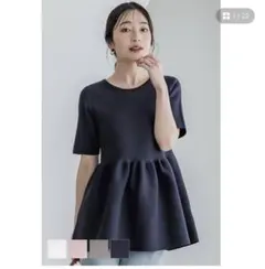 coca スポンディッシュペプラムニット　新品未使用