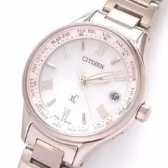 【現行・未使用級16.5㎝】 シチズン ｘC 電波ソーラー サクラピンク　チタン