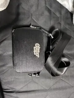 glitter ブラックショルダーバッグ