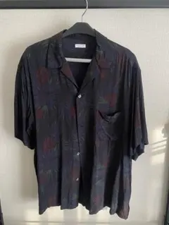 BEAUTY&YOUTH 花柄 半袖シャツ XLネイビー