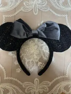 ディズニー カチューシャ ベロア ツイード