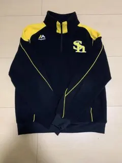 福岡ソフトバンクホークス Majestic製 ハーフジップフリースジャケット