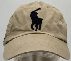 ビッグポロ　ラルフローレン　キャップ　ベージュ