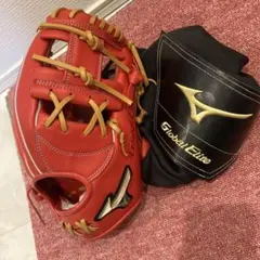 デサント 日本製 新庄剛志モデル シルエット刻印 外野用 軟式グローブ