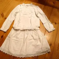 2枚set（ＡcanＢ120前後）重ね着のインナーとして重宝！上下set！のサムネイル