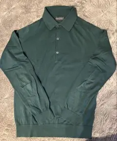 美品/ウール混】JOHN SMEDLEY ポロシャツ CPAYTON M 緑 - メルカリ
