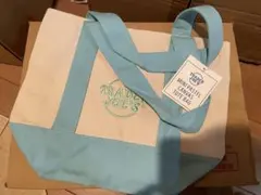 Trader Joe’s ミニトートバッグ　パステル　ブルー