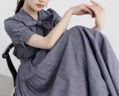 お値下げ　タグ有　極美品　春　セットアップ　プロポーション　ボウタイ　リボン