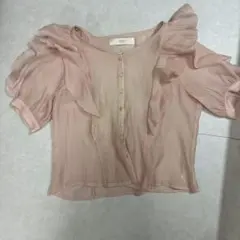tocco closet フリルブラウス ピンク M