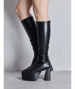 GYDA ジェイダ ストレッチチャンキーブーツ ロングブーツ Mサイズ