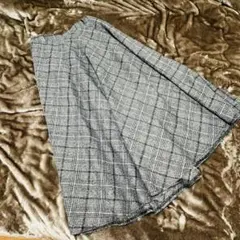 GRL チェック柄 フレアスカート M