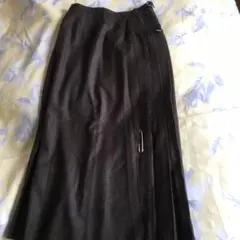 ローラアシュレイ　英国製プリーツ巻きスカート　ウール100%