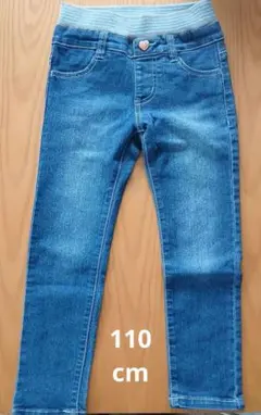 トップバリュ デニムパンツ ハートポケット 110cm