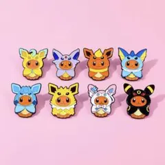 ポケモン イーブイポンチョ ブイズ ピンバッジ ピンズ 8個セット