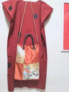 着物リメイク/名古屋帯/2wayバック