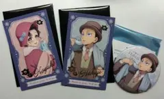 ★鬼滅の刃　AGFチェキ風ブロマイド＆缶バッジ★狛治＆小雪セット