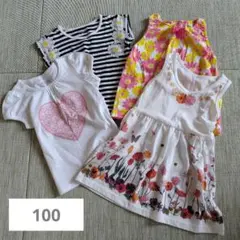 子供服 100 ワンピース Tシャツ 夏服 トップス 女の子 まとめ売り