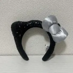 ユニバ　キティちゃん　カチューシャ　スパンコール