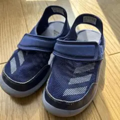 adidas ネイビー サンダル 17センチ