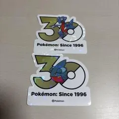 ポケモン 30周年記念 ステッカー クワッス、ウェルカモ、ウェーニバル3