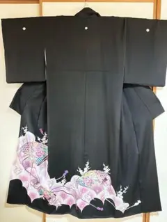 更に値下【美品】留袖　黒留袖⚫︎豪華黒留袖　古典柄　正絹着物　訪問着