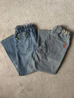 デニムロングパンツ 130cm ２枚セット