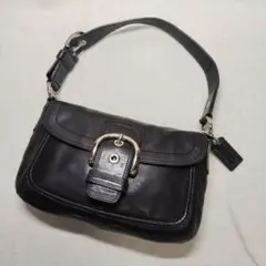 COACH ソーホー レザー ワンショルダーバッグ ブラック