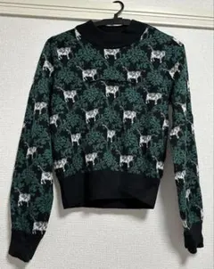 GU×UNDERCOVER 猫柄ニットセーター