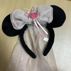 ミニー　カチューシャ　ベール付き