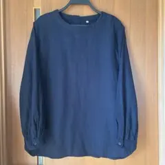 良品計画 ネイビーチュニックカットソー XL