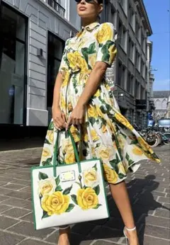 夏色綺麗なお出かけ着オシャレドレス【新品未使用】Lsize