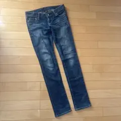 Moussy ローライズ ホワイトステッチ マウジー moussy デニムパンツ