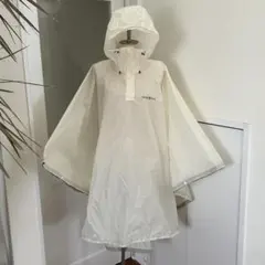 未使用、モンベル、mont-bell レインポンチョ、アイボリー