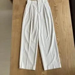 UNIQLO タックワイドパンツ XS丈長め股下73