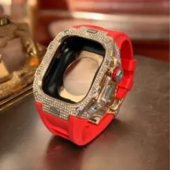 Dk1rr★アップルウォッチ　ラバーベルト ケース　Apple Watchバンド