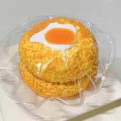 【クリーム感】海外スクイーズ　ダブルたまご焼きおにぎり風スクイーズ