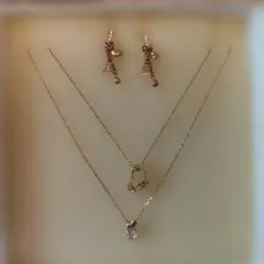 クレージュ　 ネックレス イヤリング セット
