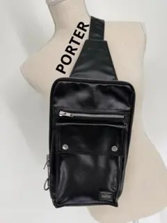 PORTER ボディバッグ ブラックPORTER スリングショルダーバッグ