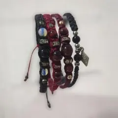 編み込みブレスレット/4本セット/新品未使用品