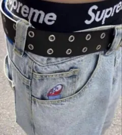 ダブルピンベルトy2k sk8スケーター bigboy supreme